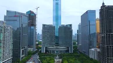广州城市建筑地标广州城市中轴线视频的预览图
